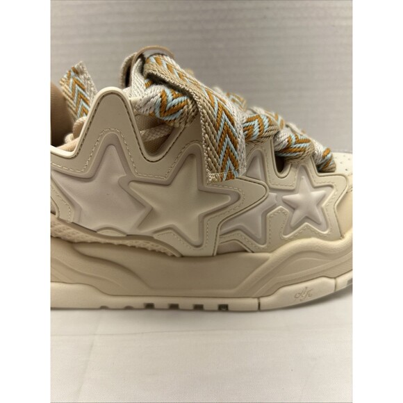 Kaalixto Cream Bread Platform Sneaker Shoe Retro 80's Size 9.5 Womens New In Box - Picture 2 of 15